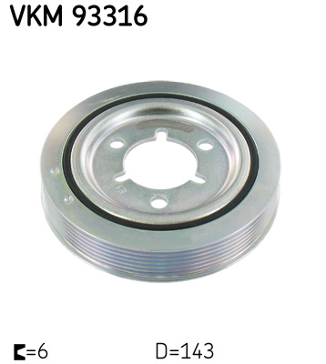 Riemenscheibe, Kurbelwelle - VKM 93316 SKF
